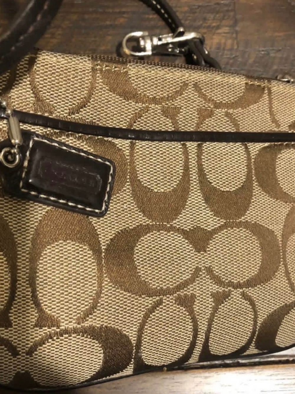 Vintage Coach wristlet